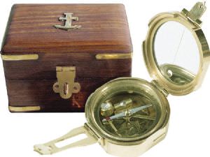 Brass Compass (click for enlarged image)